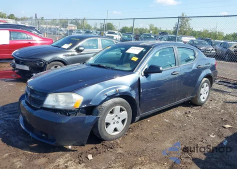 2008 Dodge Avenger Se из США, поврежденный, VIN 1B3LC46K48N180975